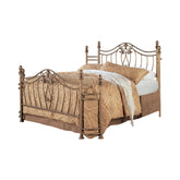 Coaster Sydney Queen Bed Antique Brushed Gold Model 300171Q